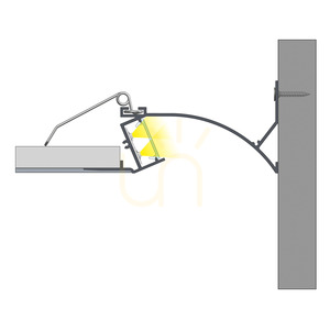 LED-Profil LUMINES TOPO silber eloxiert 2,02 m 10-0574-20 small 6