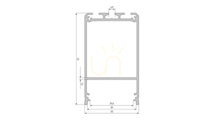 LED-Profil LUMINES Typ Claro silber eloxiert 3 m small 1