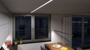 Einbau-LED-Profil Lumines inTALIA schwarz lackiert 1 m small 3
