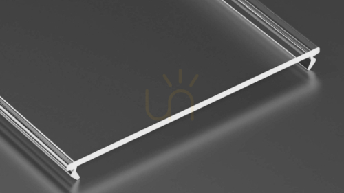 Prüfen Lampenschirm für LED-Profil LUMINES SWIDE PMMA transparent 2 m