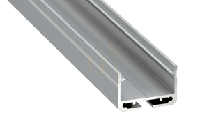 Aufbau-LED-Profil LUMINES Typ SILEDA silber eloxiert 2 m small 0