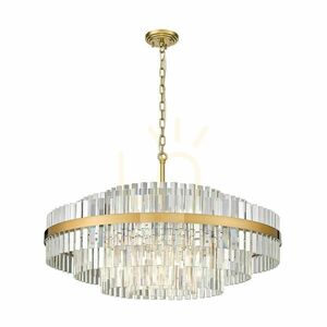 Kronleuchter CONSTANTINOPLE P0567-16A-2GAC Messing und Glas, 16xG9, Ø 80 cm small 1