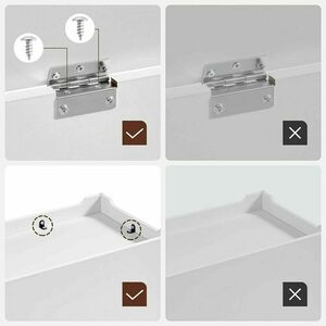 Schuhbank mit Stauraum VASAGLE LSB061T10, 100 × 40 × 46 cm, mattweiß small 4