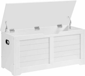 Schuhbank mit Stauraum VASAGLE LSB061T10, 100 × 40 × 46 cm, mattweiß small 0