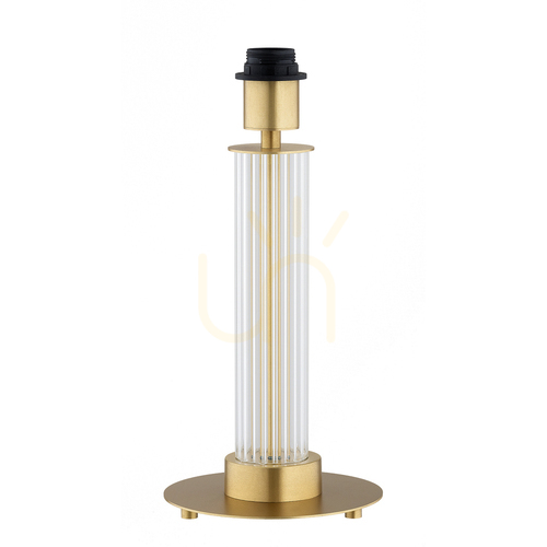 Prüfen ARGON Hampton 8541 Tischleuchte – beiger Schirm, Glas und Messing