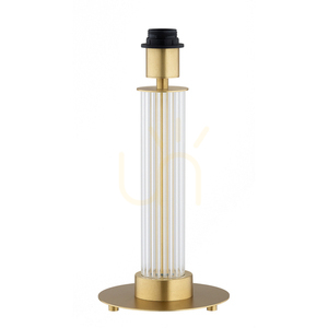 ARGON Hampton 8541 Tischleuchte – beiger Schirm, Glas und Messing small 3