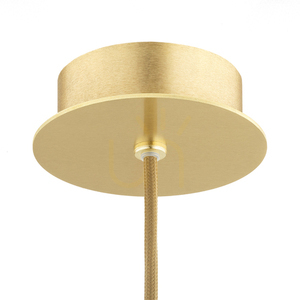 Pendelleuchte ARGON HAMPTON 8489 Messing gebürstet geriffeltes Glas 1×E14 LED max. 7 W small 5