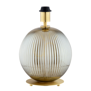 Tischlampe Argon HAMILTON Beige E27 Glas Messing 8530 small 3