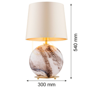Tischleuchte ARGON HARLEM weiß Messing E27 8547 small 4