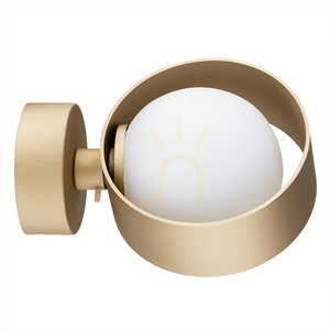 Wandleuchte ARGON MASSIMO PLUS weiß Glas Gold G9 IP44 8567 small 4