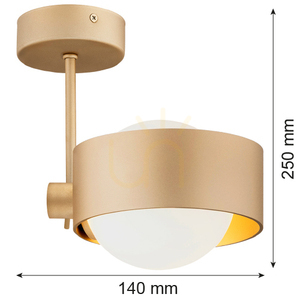 Pendelleuchte ARGON MASSIMO PLUS weiß gold IP44 8568 small 3