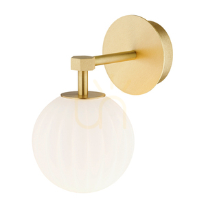 Wandleuchte ARGON PALOMA 8502 Weiß Messing Opal E14 IP20 1 Wandleuchte ARGON PALOMA 8502 Weiß Messing Opal E14 IP20 small 1