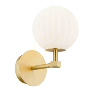 Wandleuchte ARGON PALOMA 8502 Weiß Messing Opal E14 IP20 0 Wandleuchte ARGON PALOMA 8502 Weiß Messing Opal E14 IP20 small 0