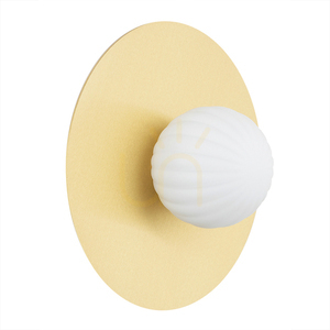 Wandleuchte ARGON Paloma 8503 weiß opal matt Messing E14 IP20 small 4