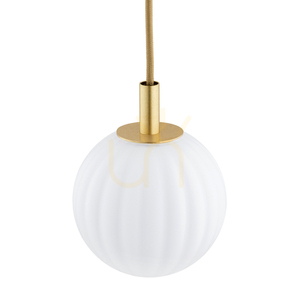 Pendelleuchte Argon PALOMA weiß Messing Glas E14 8506 small 3