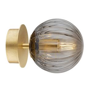 ARGON PALOMA 8510 Wand- und Deckenleuchte Rauchglas Messing E14 max. 7 W small 1