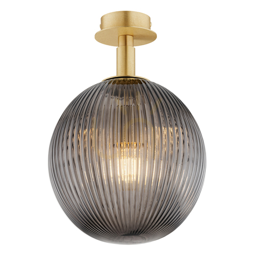 Prüfen Wandleuchte ARGON PALOMA 8511 Rauchglas Messing E27 IP20