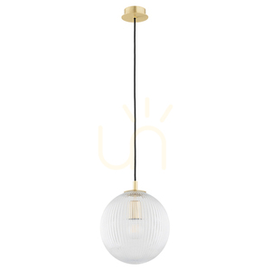 Pendelleuchte ARGON PALOMA transparent Messing gebürstet E27 8517 small 1
