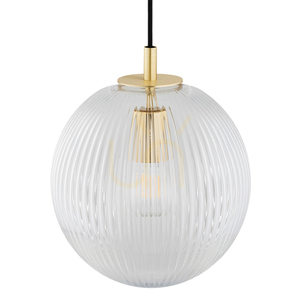 Pendelleuchte ARGON PALOMA transparent Messing gebürstet E27 8517 small 3