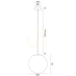 Pendelleuchte ARGON PALOMA transparent Messing gebürstet E27 8517 small 5