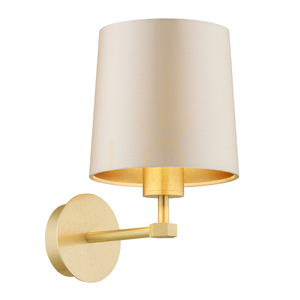 Wandleuchte ARGON PRINCETON beige Messing E27 8545 small 0