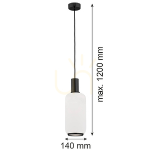 Pendelleuchte ARGON Sagunto Plus Weiß Glas E27 8563 small 2