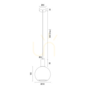 Pendelleuchte ARGON Sagunto Plus Weiß Glas E27 8564 small 3