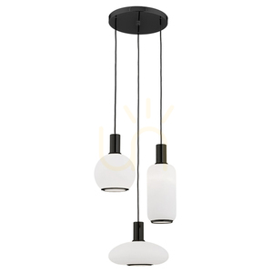 Pendelleuchte ARGON Sagunto Plus 3-flammig Weiß Opal Matt E27 6323 small 0