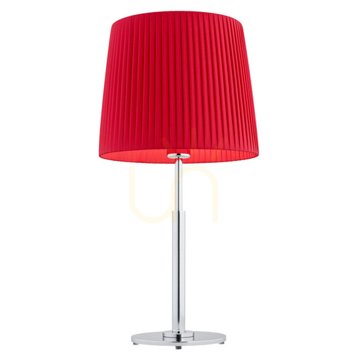 Prüfen Tischleuchte ARGON ASTI Chrom Rot E27 3846