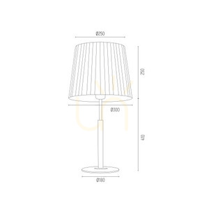 Tischleuchte ARGON ASTI Weiß/Chrom E27 3847 small 5