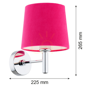 Wandleuchte ARGON BOLZANO Rosa Chrom E27 IP20 3909 small 2