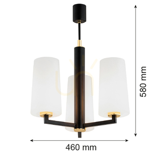 Kronleuchter ARGON CAMELOT PLUS Weiß E27 3-flammig 6143 small 5