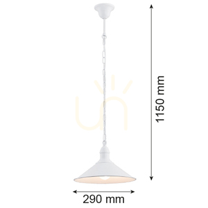 Pendelleuchte ARGON ERBA Weiß E27 630 small 1