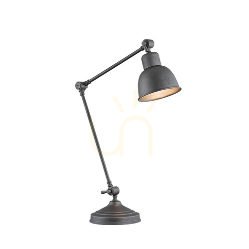 Prüfen Tischlampe Argon EUFRAT Anthrazit E27 3195