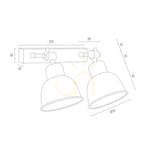 Wandleuchte ARGON EUFRAT Chrom 2x E27 IP20 671 small 2