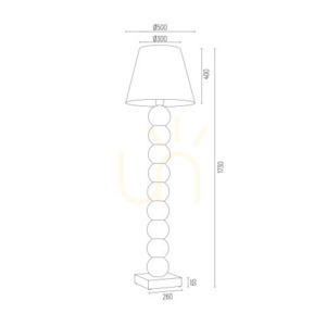Stehleuchte ARGON Fudżi Schwarz Chrom Glas E27 3657 small 2