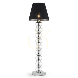 Stehleuchte ARGON Fudżi Schwarz Chrom Glas E27 3657 small 0