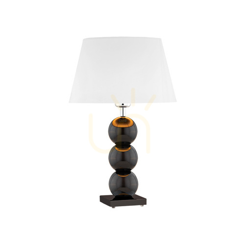 Prüfen Tischlampe Argon Fudżi 4058 Weiß Glas E27 15W IP20