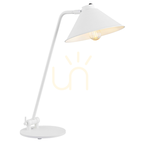 Prüfen Tischlampe ARGON GABIAN weiß E27 Stahl 4996