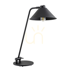 Tischlampe ARGON GABIAN schwarz E27 lackierter Stahl 4998 small 1