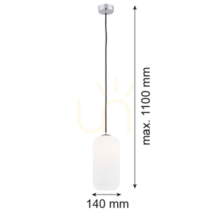 Pendelleuchte Argon Kalimera Weiß Chrom 4038 small 1