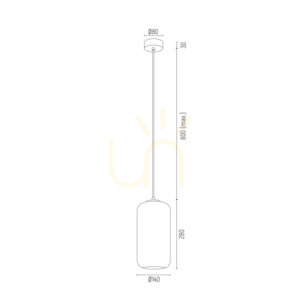 Pendelleuchte ARGON Kalimera Schwarz Glas E27 4039 small 2
