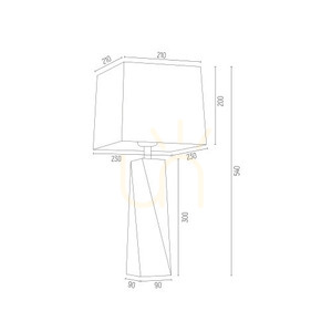 Tischleuchte ARGON LILLE 3839 Blau Transparent Chrom E27 Glas 540 mm small 2