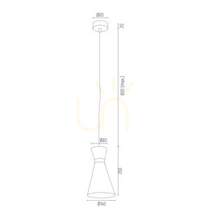 Pendelleuchte ARGON LUKKA Weiß E27 3892 small 2