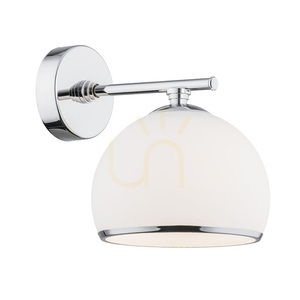 Wandleuchte ARGON MARBELLA 4254 Weiß Opal Chrom E27 Glas IP20 small 0