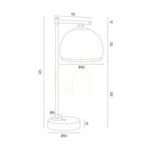 Tischleuchte ARGON MARBELLA PLUS weiß opal matt chrom E27 8121 small 2