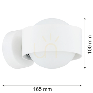 Wandleuchte Argon MASSIMO PLUS 8057 IP44 weiß G9 Glas 1-flammig small 1