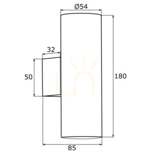 Wandleuchte Argon Mitos Messing GU10 2-flammig IP20 913 small 13