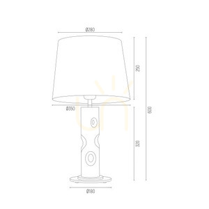 Tischleuchte ARGON NANCY chrom blau Glas E27 3844 small 4