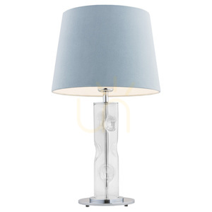 Tischleuchte ARGON NANCY chrom blau Glas E27 3844 small 0